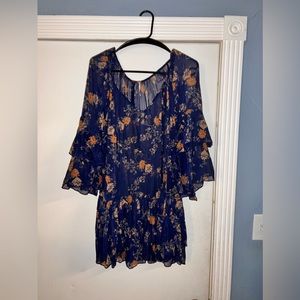 Free people sheer floral dress